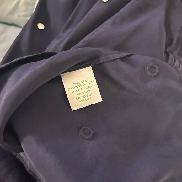 Lilly Pulitzer Navy Silk Turner Mirror‎ Dress - Picture 8 of 8